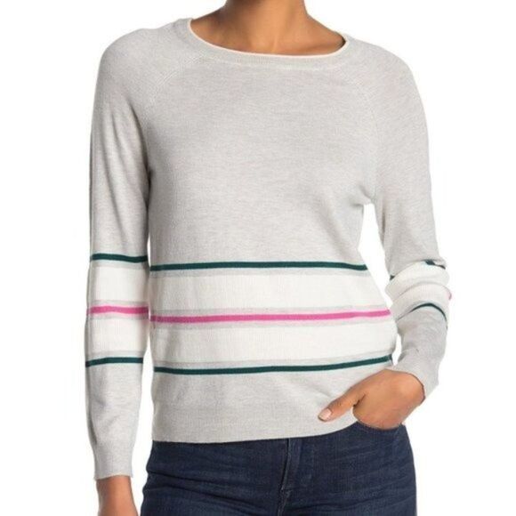 KUT FROM THE KLOTH Stripe Print Crew Neck Sweater  - Picture 10 of 10